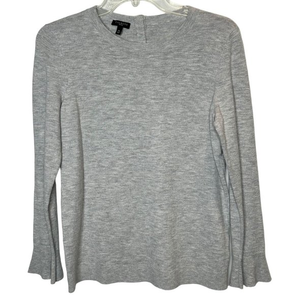 Talbots gray pullover Lambswool mix sweater - Picture 1 of 8